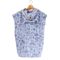 Poncho ALL-IN Baby Poncho Camping Enfant Sky/Navy Waffle