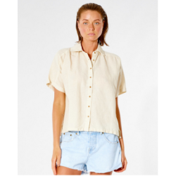 Haut RIP CURL Summer Palm Shirt Off White