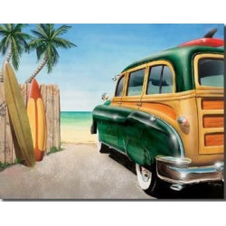 PLAQUE Décoration Métal Green Woody