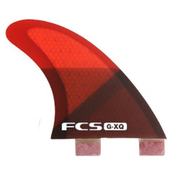 FCS G-XQ Red Slice Rear Retail Fins