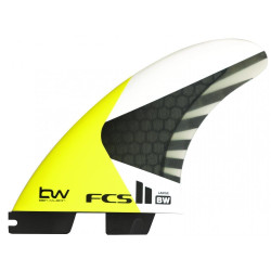 Ailerons FCS II BW PC Carbone Large Tri Fins