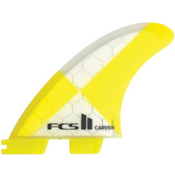 Ailerons FCS II Carver PC Yellow Large Tri Fins