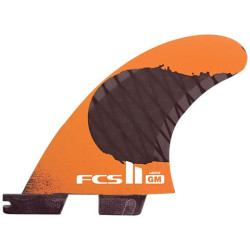 FCS II GM PC Carbon Fluro Orange Large Tri Retail Fins
