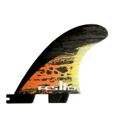 FCS II MB PC Carbon Orange Small Tri Retail Fins