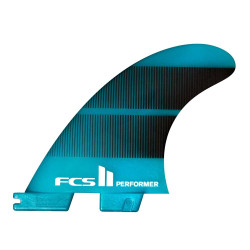 FCS II Performer Neo Glass Medium Teal Gradient Tri Fins