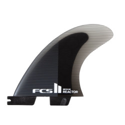 FCS II Reactor PC Large Charcoal/Black Tri Retail Fins