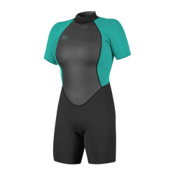 Shorty O'Neill Reactor II Femme 2/2 Back Zip Turquoise 8