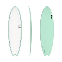 Torq Fish Pinline 6'3 White/Seagreen