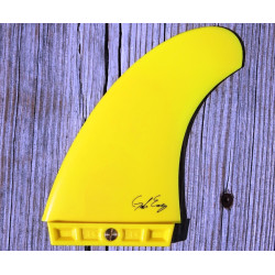 Aileron K4 FINS Ezzy 2 degré Mini Tuttle Twin Fins Jaune 14
