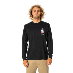 T-Shirt Manches Longues Rip Curl Search Essential Noir       L