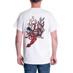 T-Shirt Rietveld Squid Attack Blanc  M