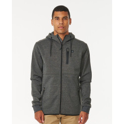 Sweat zippé à capuche RIPCURL Departed Anti Series Charcoal Marle