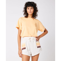 T-shirt Rip Curl Search Icon Femme Orange M