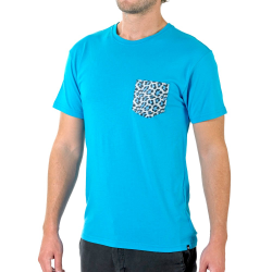 Tee Shirt HURLEY CBTP Pocket bleu clair   S