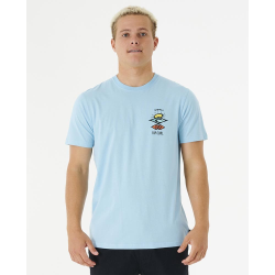 T-Shirt Rip Curl Search Essential Bleu   M