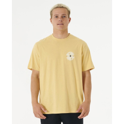 T-Shirt Rip Curl Salt Water Culture Psyche Circles Jaune M