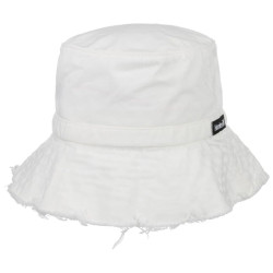 Bob Hurley Fray Bucket Hat Blanc