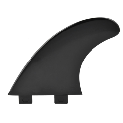 Ailerons Plastique Zeus FCS Tri Fin Noir
