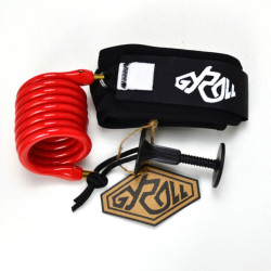 Leash Bodyboard Gyroll Biceps Variable Red