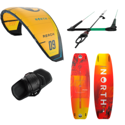 Pack Kitesurf NORTH Reach 8m Sunset Yellow 2025