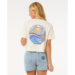 T-shirt RIPCURL Sun & Sea Crop Bone