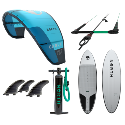 Pack Kitesurf NORTH Carve Turquoise 7m 2024