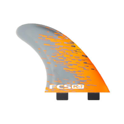 Ailerons FCS PC-7 Orange Smoke Tri Retail Fins