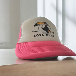 Kota Blue Casquette toucan rose - Blanche et Rose