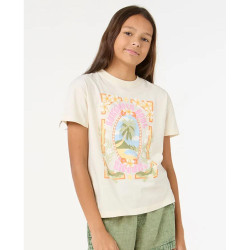 T-shirt Rip Curl Island Bliss Art Fille Bone