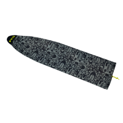 Housse Chaussette FCS Stretch Fun Board Monogram Coal/Lime