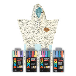 Poncho A Colorier ALL IN Kid Color Dino 6-9ans