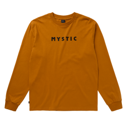 T-Shirt MYSTIC Brand L/S Tee Golden Brown