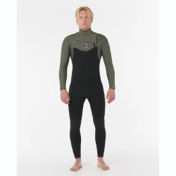 Combinaison RIPCURL Flashbomb 4/3 Zip Poitrine Deep Cactus