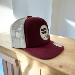 Kota Blue Casquette Logo Patch - Bordeaux Blanc