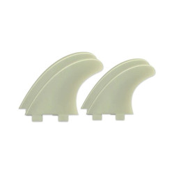 Aileron Compatible FCS Quad Fin Blanc