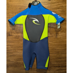 Shorty Rip Curl Dawn Patrol Junior 2/2 Back Zip Lemon