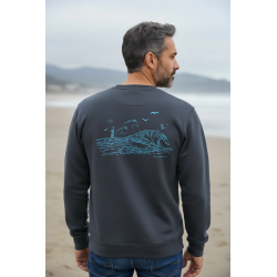 Kota Blue Sweat Vague Dos Bleu