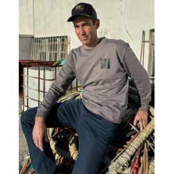 Kota Blue Sweat Shirt Logo Sur Impression - Gris S