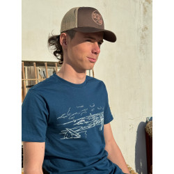 Kota Blue Teeshirt Homme Sausset - Bleu Pétrole XXL