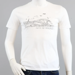 Kota Blue Teeshirt Homme Carro Wave - Blanc S