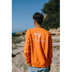 Kota Blue Sweat Shirt Logo Sur Impression Toucan - Orange  XXL