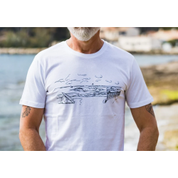 Kota Blue Teeshirt Homme Sausset - Blanc XL