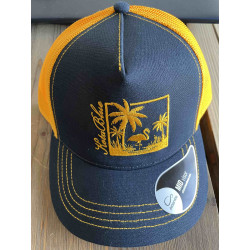 Casquette Kota Blue Logo Mediterranean Life Style Jaune