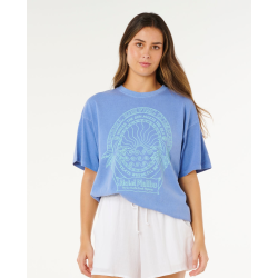 T-Shirt RIPCURL Hotel Malibu Heritage Tee Cornflower Blue