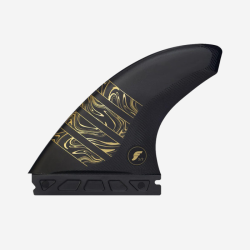 Dérives FUTURES Vector 3/2 ALPHA series Carbon Gold Thruster Set Tri Fin M