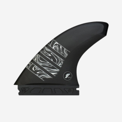 Ailerons FUTURES Vector 3/2 ALPHA series Carbon Grey Tri Fin
