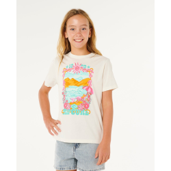 T-shirt RIPCURL Sunshine Squad Band Fille Bone