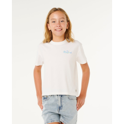 Top RIPCURL Layday Crop fille Bone