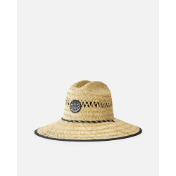 Chapeau RIPCURL Logo Straw Natural