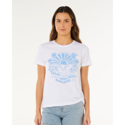 T-shirt RIPCURL Sun Beams Standard Optical White
